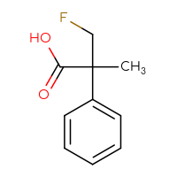 Chemical structure of 3-fluoro-2-methyl-2-phenylpropanoic acid - CSSB00010961239