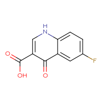 Chemical structure of 6-fluoro-4-oxo-1,4-dihydroquinoline-3-carboxylic acid - CSSB00011217224