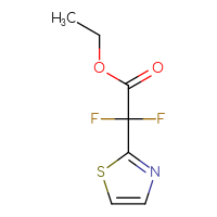 Chemical structure of ethyl 2,2-difluoro-2-(1,3-thiazol-2-yl)acetate - CSSB00016351956