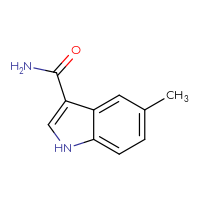 Chemical structure of 5-methyl-1H-indole-3-carboxamide - CSSB00009878760