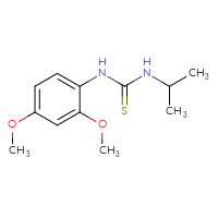 Chemical structure of 1-(2,4-dimethoxyphenyl)-3-(propan-2-yl)thiourea - CSSB00000588891