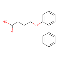 Chemical structure of 4-{[1,1'-biphenyl]-2-yloxy}butanoic acid - CSSB00000639084