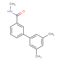 Chemical structure of N,3',5'-trimethyl-[1,1'-biphenyl]-3-carboxamide - CSSB06584419886