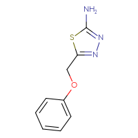 Chemical structure of 5-(phenoxymethyl)-1,3,4-thiadiazol-2-amine - CSSB00000721761