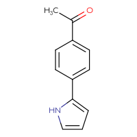 Chemical structure of 1-[4-(1H-pyrrol-2-yl)phenyl]ethan-1-one - CSSB00116344185