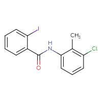 Chemical structure of N-(3-chloro-2-methylphenyl)-2-iodobenzamide - CSSB00000580838