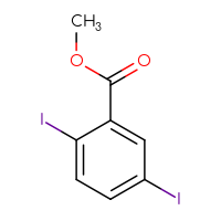 Chemical structure of methyl 2,5-diiodobenzoate - CSSB00011807250