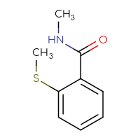 Chemical structure of N-methyl-2-(methylsulfanyl)benzamide - CSSB00000159722