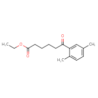 Chemical structure of ethyl 6-(2,5-dimethylphenyl)-6-oxohexanoate - CSSB00020572160