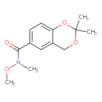 Chemical structure of N-methoxy-N,2,2-trimethyl-2,4-dihydro-1,3-benzodioxine-6-carboxamide - CSSB07127720062