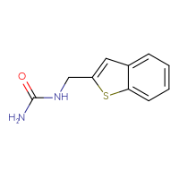 Chemical structure of [(1-benzothiophen-2-yl)methyl]urea - CSSB00080344963