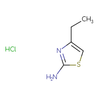 Chemical structure of 4-ethyl-1,3-thiazol-2-amine hydrochloride - CSSB00000752177