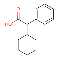 Chemical structure of 2-cyclohexyl-2-phenylacetic acid - CSSB00011216162