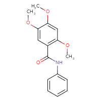 Chemical structure of 2,4,5-trimethoxy-N-phenylbenzamide - CSSB00026300906