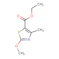 Chemical structure of ethyl 2-methoxy-4-methyl-1,3-thiazole-5-carboxylate - CSSB00010173909