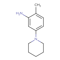 Chemical structure of 2-methyl-5-(piperidin-1-yl)aniline - CSSB00011772625