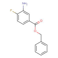Chemical structure of benzyl 3-amino-4-fluorobenzoate - CSSB00011443828