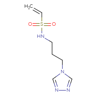 Chemical structure of N-[3-(4H-1,2,4-triazol-4-yl)propyl]ethene-1-sulfonamide - CSSB00155117657