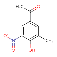 Chemical structure of 1-(4-hydroxy-3-methyl-5-nitrophenyl)ethan-1-one - CSSB00016148616