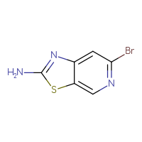 Chemical structure of 6-bromo-[1,3]thiazolo[5,4-c]pyridin-2-amine - CSSB00015760848