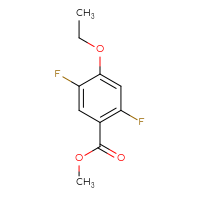 Chemical structure of methyl 4-ethoxy-2,5-difluorobenzoate - CSSB00030741009