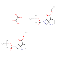 Chemical structure of bis(2-tert-butyl 8-ethyl 2,5-diazaspiro[3.4]octane-2,8-dicarboxylate); oxalic acid - CSSB17212566184