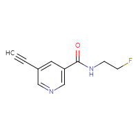 Chemical structure of 5-ethynyl-N-(2-fluoroethyl)pyridine-3-carboxamide - CSSB01991094978