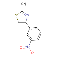 Chemical structure of 2-methyl-4-(3-nitrophenyl)-1,3-thiazole - CSSB00000169041