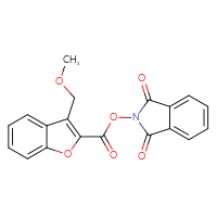 Chemical structure of 1,3-dioxo-2,3-dihydro-1H-isoindol-2-yl 3-(methoxymethyl)-1-benzofuran-2-carboxylate - CSSB00116225721