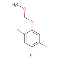 Chemical structure of 1-bromo-5-chloro-2-fluoro-4-(methoxymethoxy)benzene - CSSB00015989016