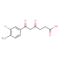 Chemical structure of 6-(3-chloro-4-methylphenyl)-4,6-dioxohexanoic acid - CSSB21432517259