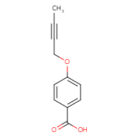 Chemical structure of 4-(but-2-yn-1-yloxy)benzoic acid - CSSB00011641317