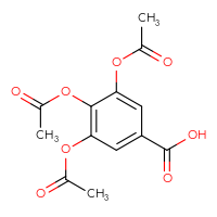 Chemical structure of 3,4,5-tris(acetyloxy)benzoic acid - CSSB00000679924