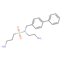 Chemical structure of 3-amino-N-(2-aminoethyl)-N-({[1,1'-biphenyl]-4-yl}methyl)propane-1-sulfonamide - CSSB00000703279