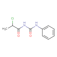 Chemical structure of 3-(2-chloropropanoyl)-1-phenylurea - CSSB00000239253