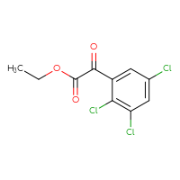 Chemical structure of ethyl 2-oxo-2-(2,3,5-trichlorophenyl)acetate - CSSB00011084744