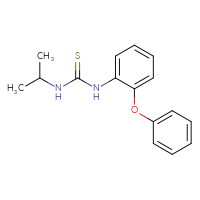 Chemical structure of 1-(2-phenoxyphenyl)-3-(propan-2-yl)thiourea - CSSB00031470194