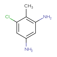 Chemical structure of 5-chloro-4-methylbenzene-1,3-diamine - CSSB00000105036