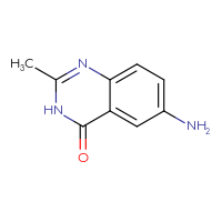 Chemical structure of 6-amino-2-methyl-3,4-dihydroquinazolin-4-one - CSSB00011996260