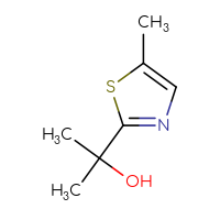 Chemical structure of 2-(5-methyl-1,3-thiazol-2-yl)propan-2-ol - CSSB00010942431