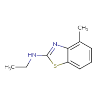 Chemical structure of N-ethyl-4-methyl-1,3-benzothiazol-2-amine - CSSB00000178348