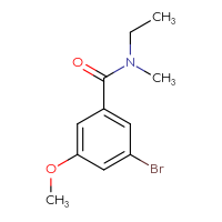 Chemical structure of 3-bromo-N-ethyl-5-methoxy-N-methylbenzamide - CSSB01992563167