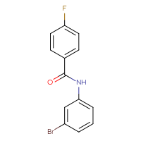 Chemical structure of N-(3-bromophenyl)-4-fluorobenzamide - CSSB00000249702