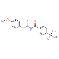 Chemical structure of 1-(4-tert-butylbenzoyl)-3-(4-methoxyphenyl)thiourea - CSSB00020580037