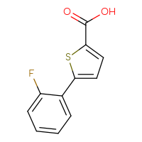 Chemical structure of 5-(2-fluorophenyl)thiophene-2-carboxylic acid - CSSB00000738135