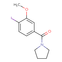 Chemical structure of 1-(4-iodo-3-methoxybenzoyl)pyrrolidine - CSSB00953538324