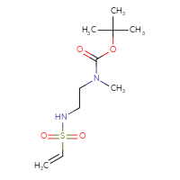 Chemical structure of tert-butyl N-(2-ethenesulfonamidoethyl)-N-methylcarbamate - CSSB00153450206