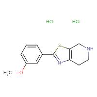 Chemical structure of 2-(3-methoxyphenyl)-4H,5H,6H,7H-[1,3]thiazolo[5,4-c]pyridine dihydrochloride - CSSB00138414817