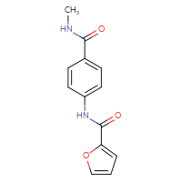 Chemical structure of N-[4-(methylcarbamoyl)phenyl]furan-2-carboxamide - CSSB00000382996