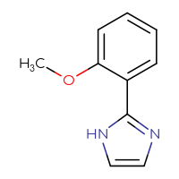 Chemical structure of 2-(2-methoxyphenyl)-1H-imidazole - CSSB00011393238